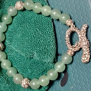 New John Hardy Jai Sterling Jade Bracelet Average size